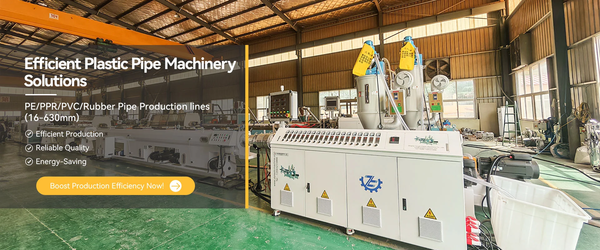 Nhà sản xuất máy ống nhựa
