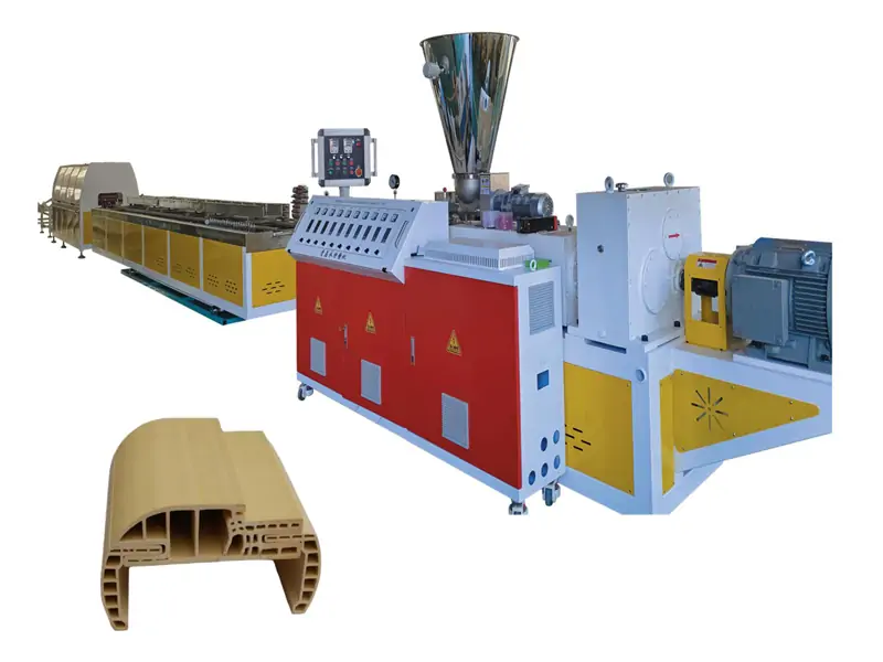 Cài đặt nhiệt độ cho dây chuyền ép đùn khung cửa WPC