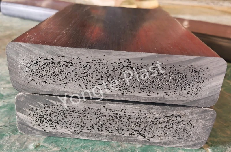 Máy gỗ xẻ nhựa nguyên khối tái chế 200x50mm đã được thử nghiệm thành công