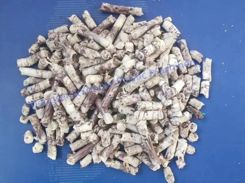 Viên nhựa nhỏ gọn được làm bằng máy ép viên nén tái chế màng nhựa